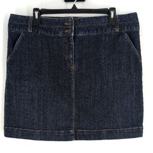 Lands' End Jeans Skirt Size 14 Excellent Condition !